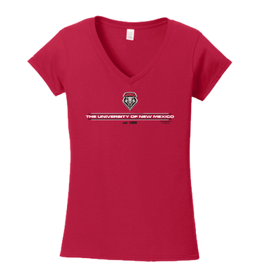 UNM Est. 1889 Ladies Red T-Shirt