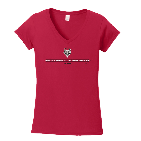 UNM Est. 1889 Ladies Red T-Shirt
