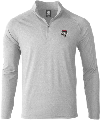 Light Grey Performance 1/4 Zip with Shield