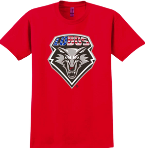 UNM Lobos Red Patriotic Shield T-Shirt