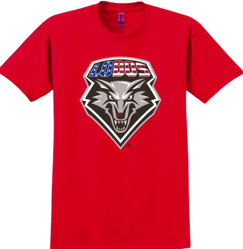 UNM Lobos Red Patriotic Shield T-Shirt