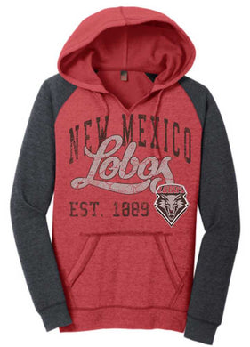 UNM Lobo Women's Raglan Hood
