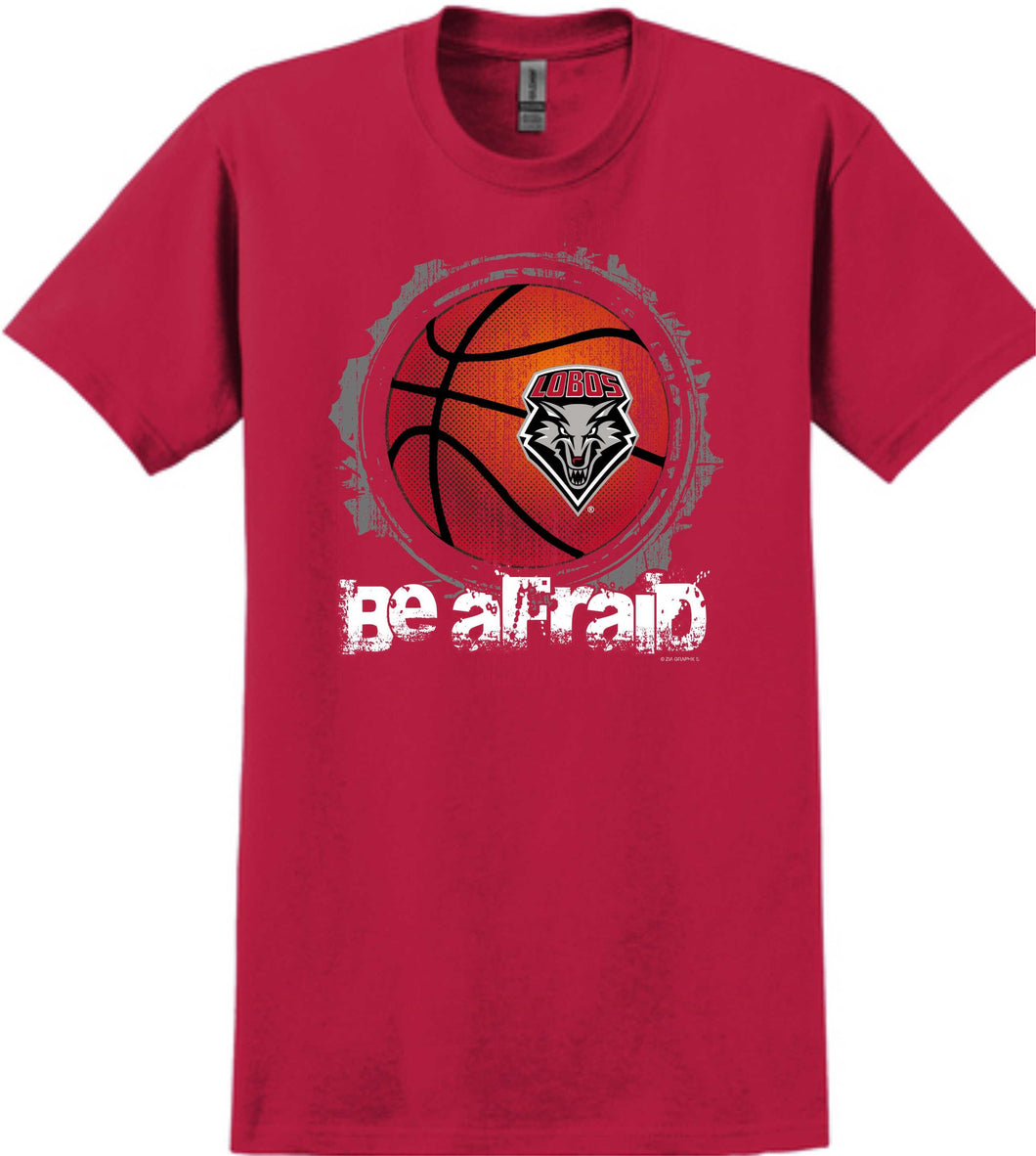 UNM Be Afraid Red Tee