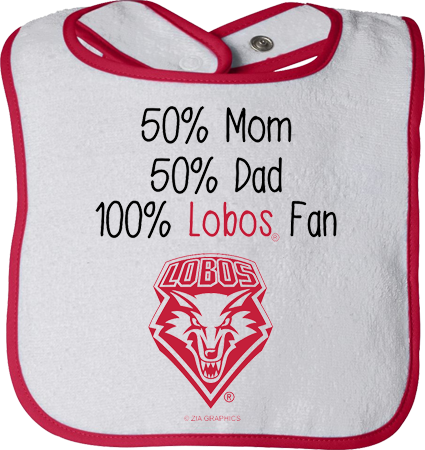 100% Lobo Fan Bib