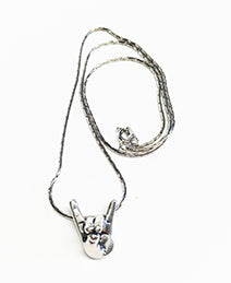 Lobo WOOF Silver Necklace