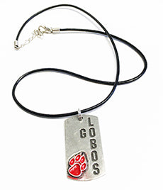 Go Lobos Dog Tag on Adjustable Cord