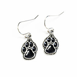 Black Paw Lobo Earrings