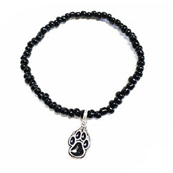 Black Paw Lobo Black Stretch Bracelet