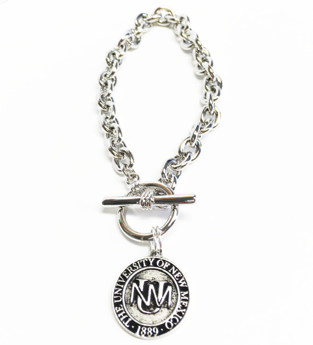 UNM classic 1889 Charm Toggle Bracelet