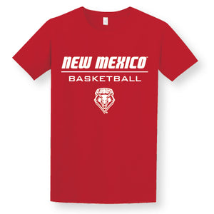 Red Short Sleeve Basketball Performance Shirt