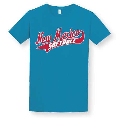 Turquoise UNM Softball Tee Shirt – UNMLobos