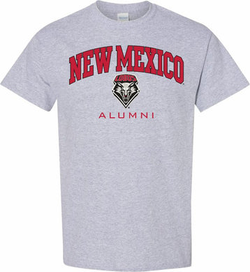 Grey UNM Alumni Arch Tee