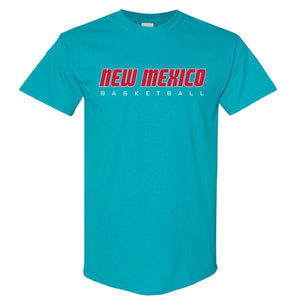 Turquoise New Mexico Basketball Tee