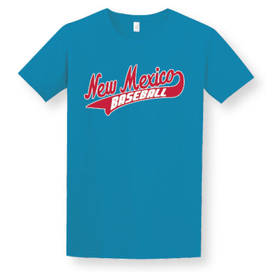 Turquoise Baseball Performance Tee