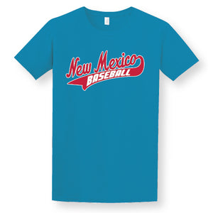 Turquoise Baseball Performance Tee