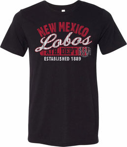 UNM Est Script Black Tee