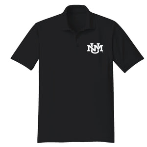 UNM Monogram Black Polo