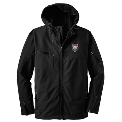 UNM Men's Soft Shell Hooded Jacket