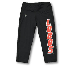 UNM Lobos Black Capri Legging