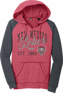 UNM Lobo Women's Raglan Hood