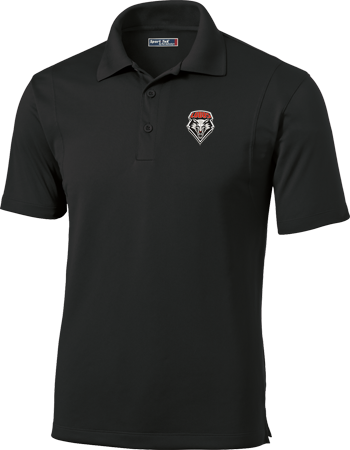 Black UNM Men's Performance Polo