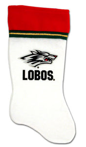 Lobos Red & White Holiday Stocking