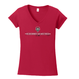 UNM Est. 1889 Ladies Red T-Shirt
