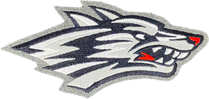 Lobo Profile Embroidered Patch - 4"x 8 1/4"