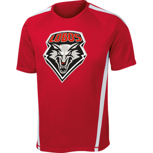 Lobo Shield Red & White Performance Tee