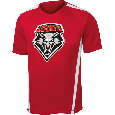 Lobo Shield Red & White Performance Tee