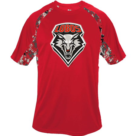 Lobos Red Digital Camo Performance Tee