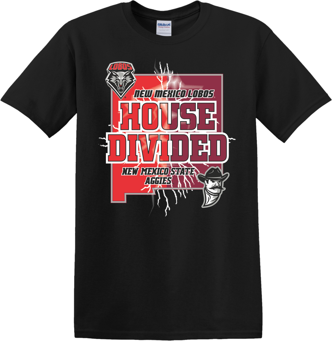 UNM House Divided Black T-Shirt