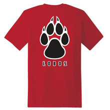Load image into Gallery viewer, Red Lobos Paw Youth T-Shirt