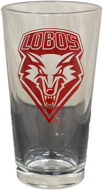 Lobos Pint Glass (Red Shield)