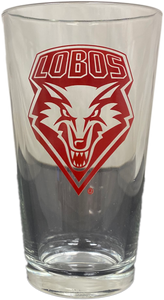 Lobos Pint Glass (Red Shield)