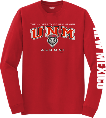 UNM Alumni Long-Sleeve Cherry T-Shirt