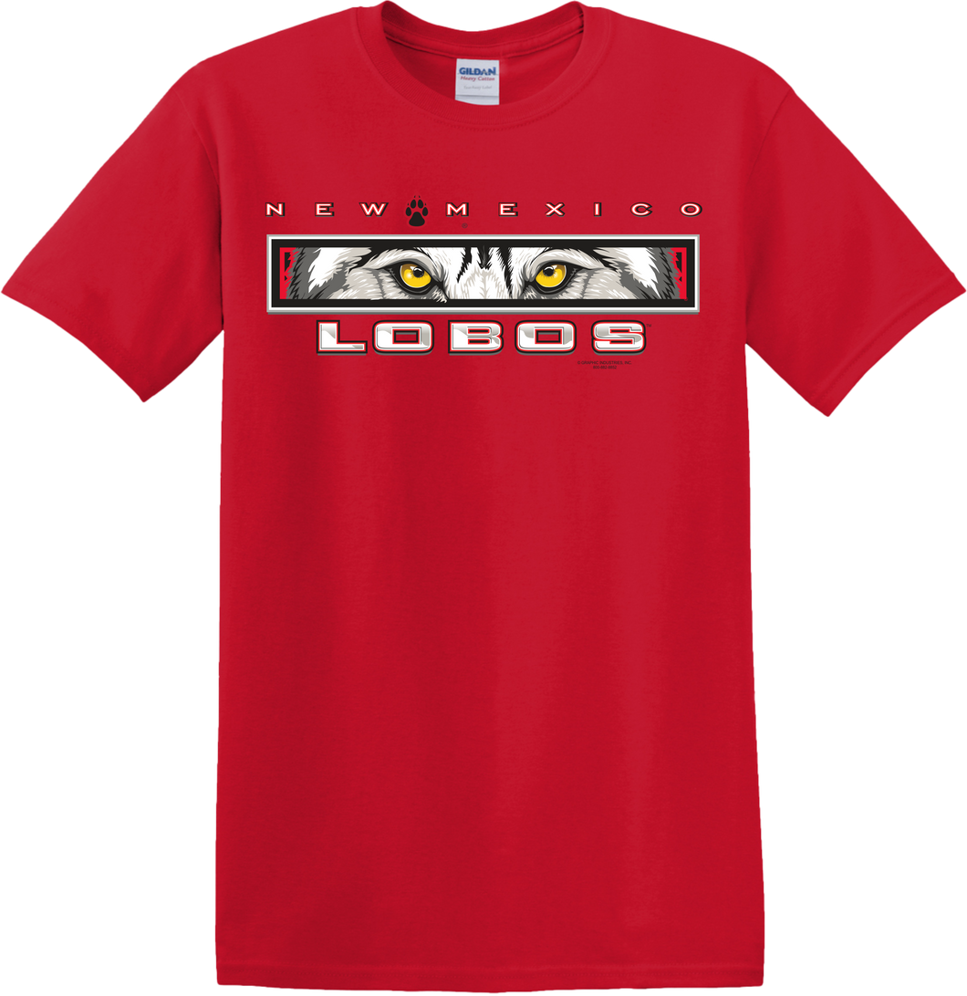 Red UNM Lobo Eyes T-Shirt