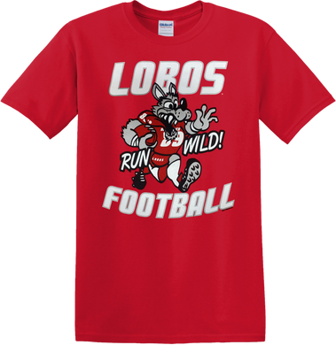 Lobos Run Wild Youth Football T-Shirt