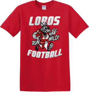 Lobos Run Wild Youth Football T-Shirt
