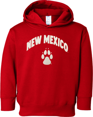 New Mexico Paw Red Toddler Hood