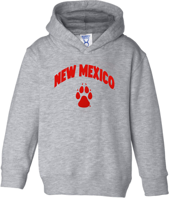 New Mexico Paw Grey Toddler Hood