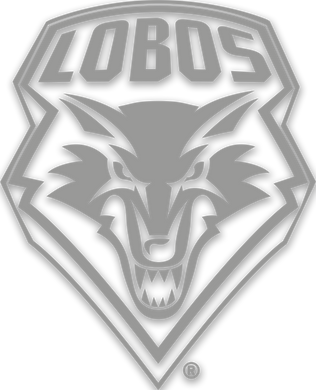 Lobos Shield Window Decal - Silver
