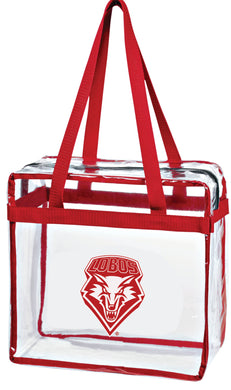 UNM Clear Stadium Bag with Zipper