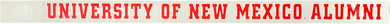 UNM Alumni Window Decal