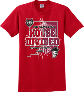 UNM House Divided Red T-Shirt