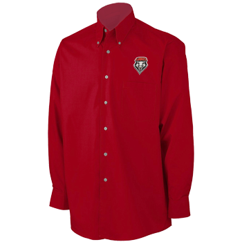 UNM Long Sleeve Men's Twill Shirt