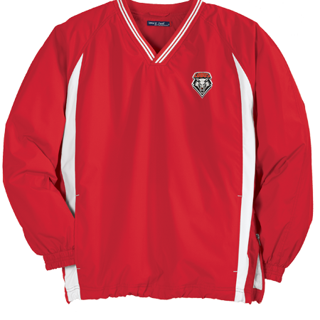 UNM Shield Red Wind Shirt