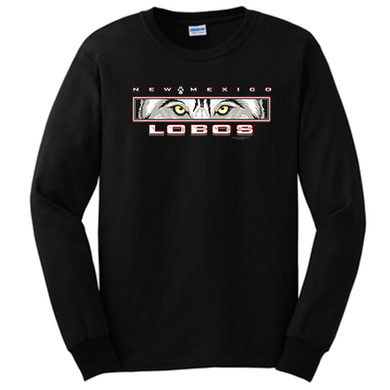 Black Lobo Eyes Long Sleeve T-Shirt