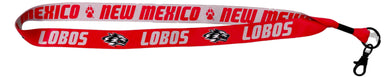 Unm Red and Silver Lanyard