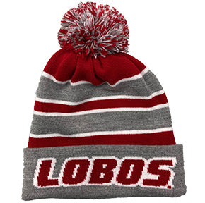 Lobos Knit Beanie with Pom